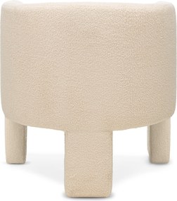 Designové křeslo Lorraine bouclé béžové