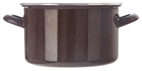 Orion Smaltovaný hrniec s lemom Brown, 3 l, 3 l