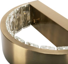 Toolight Toolight, LED nástenné krištáľové svietidlo APP1509-CP, zlatá matná, OSW-06792