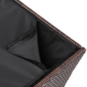 InternetovaZahrada Úložný box 75x75x70 cm - hnedý