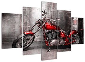 Obraz červené motorky