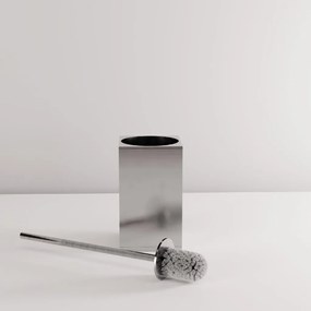 Rea Til, kovový stojan na WC s kefou, brúsená oceľ, REA-88096