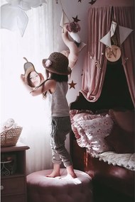 Zrkadlo hruška do detskej izby – akrylové zrkadlo z dreva 23x35 cm