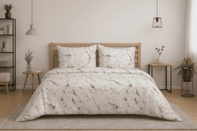 Obliečky z mikrovlákna MARBLE, biele Rozmer obliečky: 70 x 90 cm | 140 x 200 cm