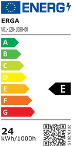 Erga Ava, LED zrkadlo 100x80cm, 2760 lm, 6500K, predné/zadné osvetlenie, ERG-V01-120-1080-00