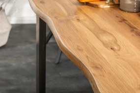 Invicta Interior -  Masívny jedálenský stôl LIVING EDGE 200 cm divoký dub, prírodný