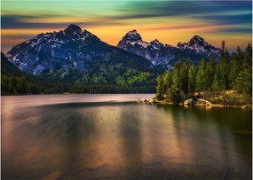 Sklenený obraz - Národný park Grand Teton (70x50 cm)
