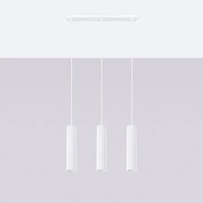Biele závesné svietidlo Gleam – Sollux