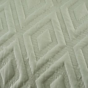 Zelené obliečky na dvojlôžko/predĺžené 230x220 cm Jacob Geo – Catherine Lansfield