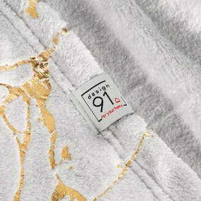 Deka GLAMO D91 oceľová / zlatá