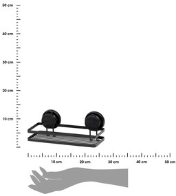 Polička do kúpeľne Ortiz 1, čierna