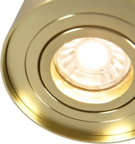 Sada 4 bodových svetiel zlatá/mosadzná nastaviteľná - Rondoo up