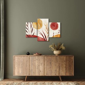 Obraz - Rastliny a kruhy (90x60 cm)