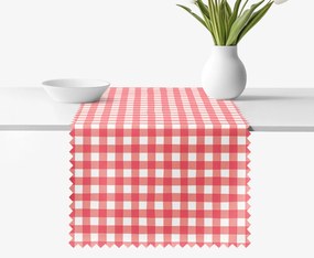 Goldea behúň na stôl teflónový - červené kocky 50x120 cm