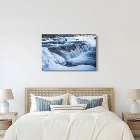 Obraz rieky v zime (90x60 cm)