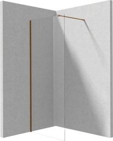 Deante Sprchová zástena Walk-in Prizma - KTJ C37P 70 cm, bronz kartáčovaná - bez vaničky