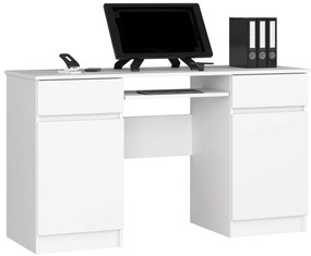 Písací stôl A5 135 cm biely
