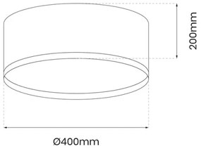 LED Stropné svietidlo RONDO LED/18W/230V zelená