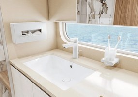 Hansgrohe AddStoris, zásobník na kozmetické vreckovky, biela matná, HAN-41774700
