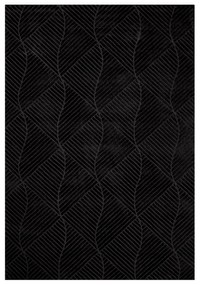 Dekorstudio Jednofarebný koberec FANCY 904 - čierny Rozmer koberca: 140x200cm