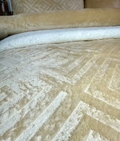 INTERMEDIC SK Posteľná obliečka Mikroplyš Snail béžová 140x200/70x90 cm – zapínanie na zips