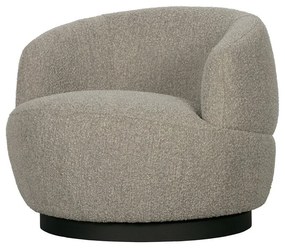 Svetlosivé otočné kreslo Wolly – WOOOD