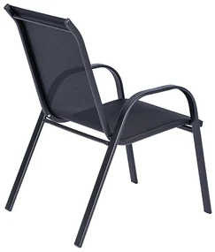 Záhradný jedálenský set Porto 150 cm + 4x kovová stolička Ramada