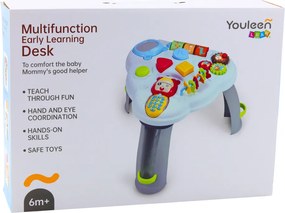 LEAN Toys Interaktívny vzdelávací stôl Trojuholník Telefón Svetlá Zvuky