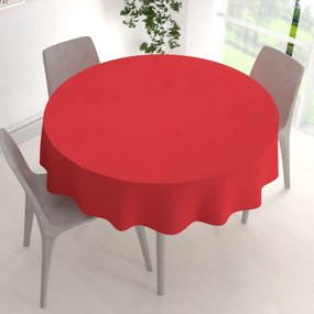 Biante Teflónový okrúhly obrus - Paris TF-126 Sýto červený Ø 130 cm