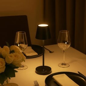 Brilliant - LED stmievateľná nabíjateľná dotyková stolná lampa ELORA LED/2,5W/5V 2700K IP44 čierna