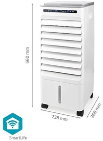 Nedis COOL116CWTW - Ochladzovač vzduchu 65W/230V Wi-Fi Tuya + diaľkové ovládanie