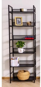 Regál Raw R6 187 cm černý mat