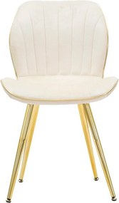 Krémovobiele jedálenské stoličky v súprave 2 ks Paris – Mauro Ferretti