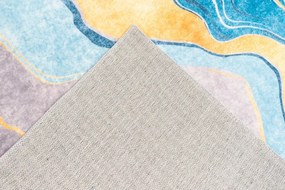 Protišmykový koberec NOVO mramor / zlatý