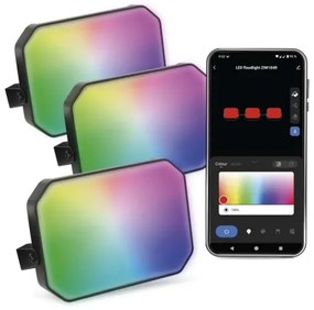 SADA 3x LED RGBIC Stm. von. reflektor LED/14W/230V 3000-6500K IP65 Wi-Fi Tuya