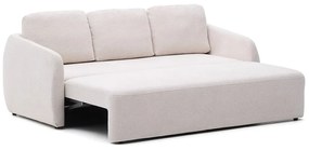 Krémová ženilková rozkladacia pohovka 225 cm Laira – Kave Home