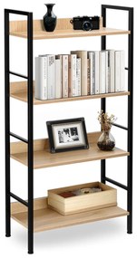 Regál Varberg dub prírodný/čierny