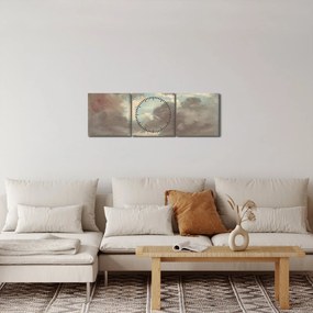 Obraz - John Constable, Cloud Study Stormy Sunset, reprodukcia (s hodinami) (90x30 cm)