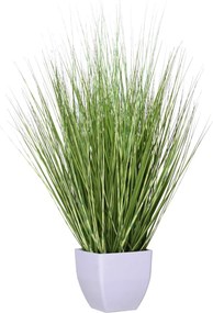 Umelá tráva v kvetináči ZEBRA, plast, výška 60 cm, zelená