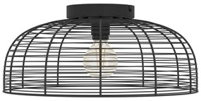 Eglo 43896 - Stropné svietidlo RINROE 1xE27/40W/230V čierna