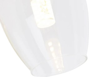 Inteligentná nástenná lampa zlatá so sklom vrátane Wifi G9 - Elien