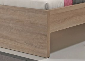 Posteľ Malmö 180x200 cm, dub Sonoma