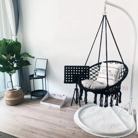 Závesné kreslo BOHO 490129A čierne