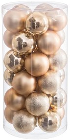 Vianočné gule v súprave 30 ks ø 6 cm – Casa Selección