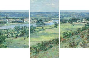 Obraz - Theodore Robinson, The Valley of the Seine, From the Hills of Giverny, reprodukcia (90x60 cm)