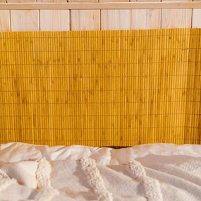 Bambusová rohož za posteľ svetlo hnedá Šírka rohože: 100 cm, Dĺžka rohože: 200 cm