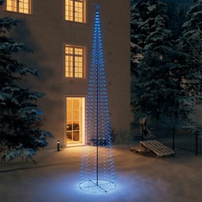 Vianočný stromček, kužeľ, 752 LED, modré svetlo 160x500cm 328725