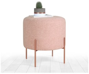 Svetloružový taburet Copper – Artie