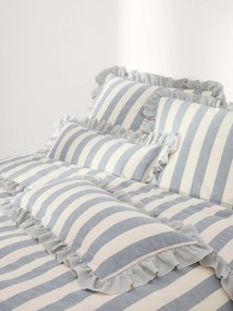 Obliečka na paplón z ľanu a bavlny's volánmi Posie