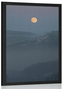 Plagát spln mesiaca - 30x45 black